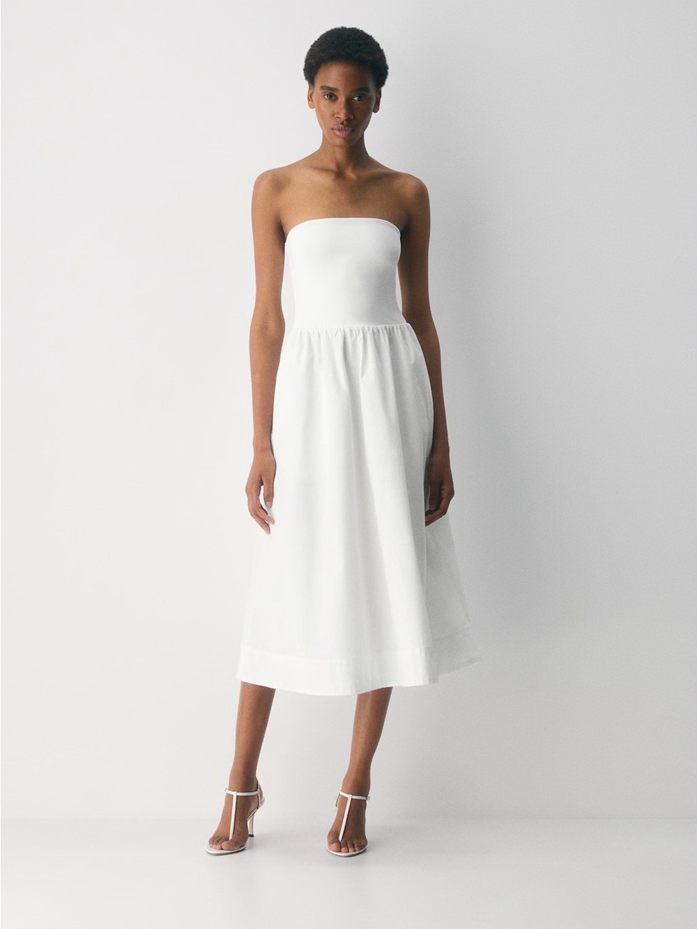 Aritzia Fluid Poplin Dress – XS, Bright White